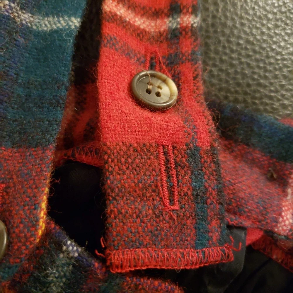 Vintage Ralph Lauren Plaid Wool Skirt Suspenders Girls Size 10 Holidays Acadamia